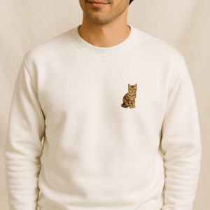 men's pet embroidered sweatshirt