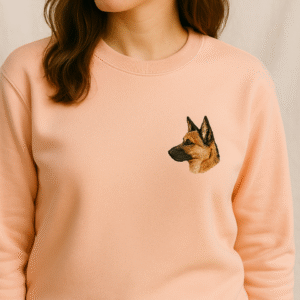 women’s pet embroidered sweatshirt